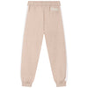 Girls Beige & White Sweat Pants