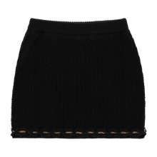 Load image into Gallery viewer, Black 'Chantel' Knitted Skirt