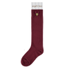 Burgundy 'Charming' Socks