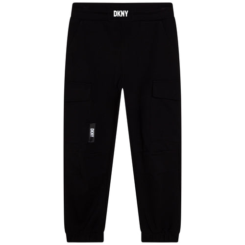 Black Cargo Sweat Pants