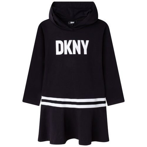 Black DKNY Hooded Dress