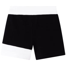 Load image into Gallery viewer, Girls Black &amp; White Sweat Shorts