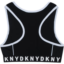 Load image into Gallery viewer, Black Logo Sports Bra