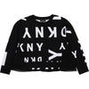 Black Logo Sweat Top