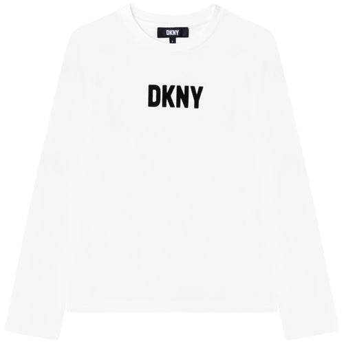 Girls White DKNY Top