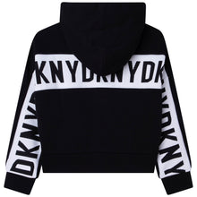Load image into Gallery viewer, Black DKNY Zip Up Hoodie