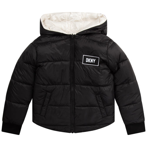 Girls Black & White Reversible Jacket