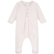Load image into Gallery viewer, Pink Flower Babygrow