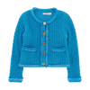 Blue 'Eugenie' Knitted Jacket
