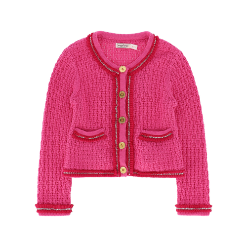 Pink 'Eugenie' Knitted Jacket