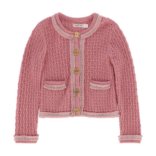 Dusky Pink 'Eugenie' Knitted Jacket