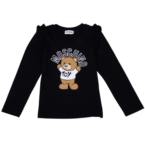 Black Toy Ruffle Sleeve Top
