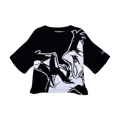Black Daffy Duck Crop Top