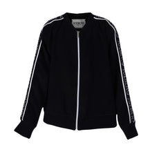 Load image into Gallery viewer, Girls Black Zip Up Jacket