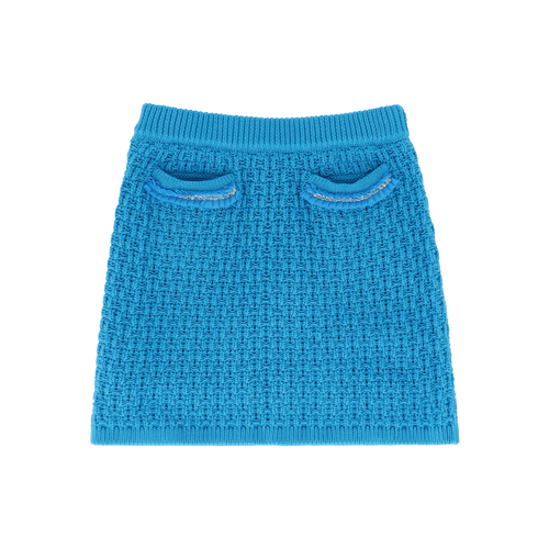 Blue 'Ines' Knitted Skirt