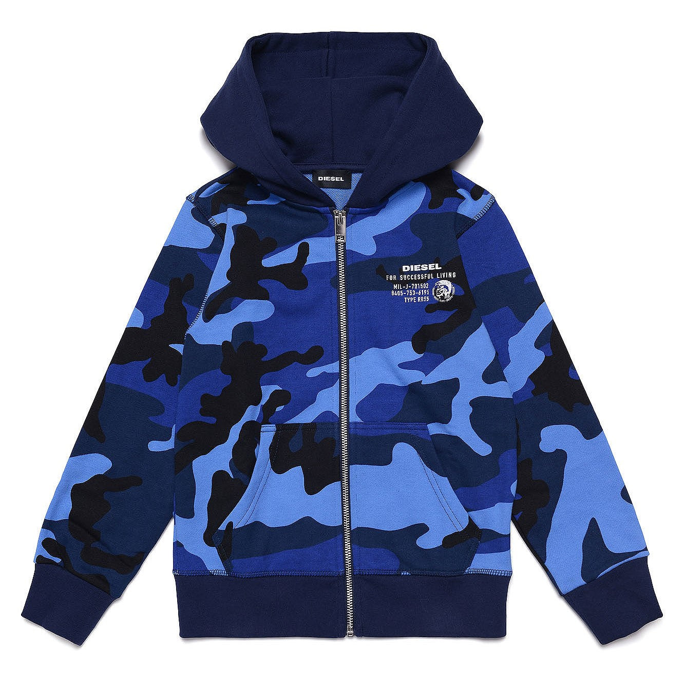 Blue Camo Hoodie