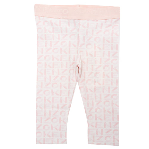 Pink Monogram Leggings