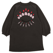 Load image into Gallery viewer, Dark Grey Embroidered Eye Sweat Dress