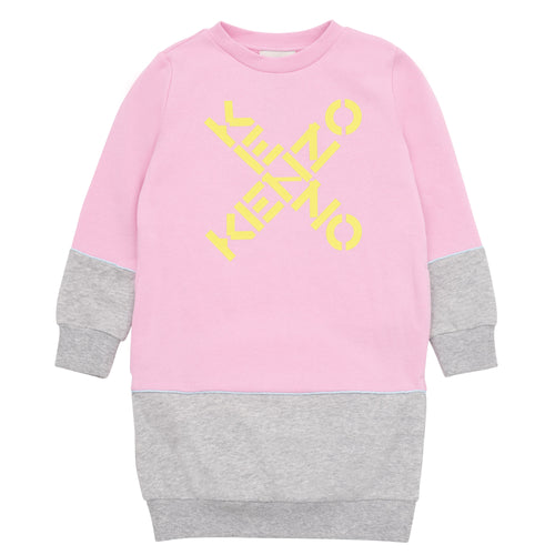 Pink & Grey Sweat Dress