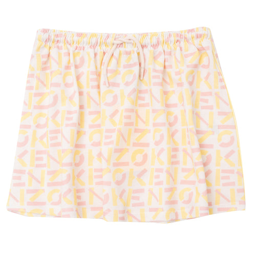 Pink & Yellow Logo Skirt
