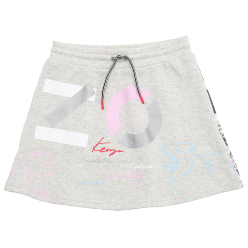 Girls Grey Kenzo Skirt