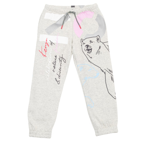 Girls Grey Polar Bear Sweat Pants