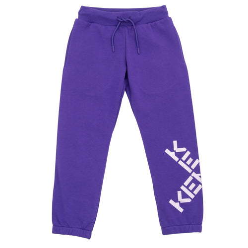 Girls Purple Kenzo Sweat Pants