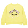 Yellow Embroidered Eye Sweat Top