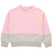 Load image into Gallery viewer, Pink &amp; Grey Sweat Top