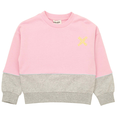 Pink & Grey Sweat Top