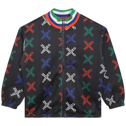Black Zip Up Sport Kenzo Jacket