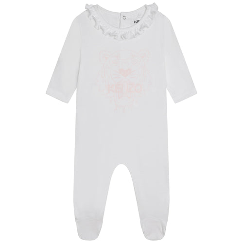 Pale Pink & White 2 Piece Babygrow Gift Set