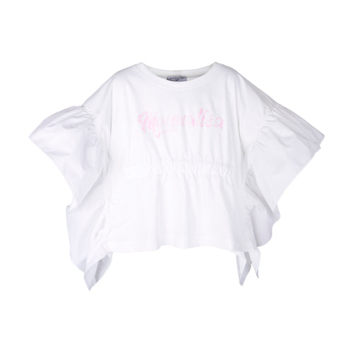 Ivory Loose Fit Frill Top