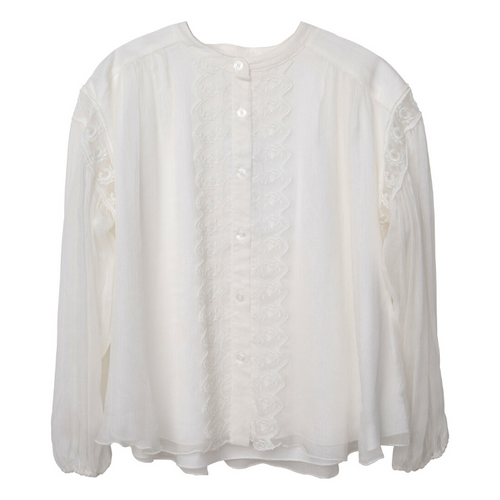 Ivory Chloe 100% Silk Blouse