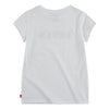 Girls White & Black Levi's T-Shirt