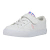 White Iridescent Velco Trainers