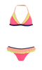 Pink Triangle Frilled Bikini