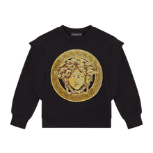 Load image into Gallery viewer, Black &amp; Gold Madusa Sweatshirt