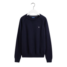 Load image into Gallery viewer, Navy Knitted Crew Neck Jumper