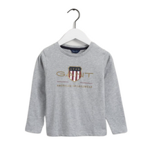 Load image into Gallery viewer, Grey Shield LS T-Shirt