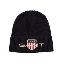 Load image into Gallery viewer, Black Shield Beanie