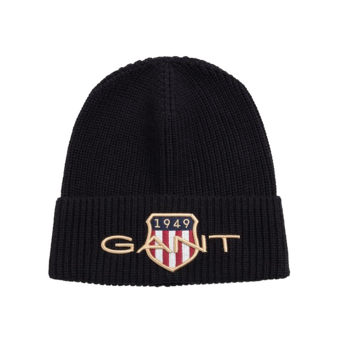Black Shield Beanie