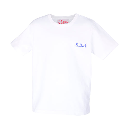 White St Barth Logo T-Shirt