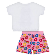 Load image into Gallery viewer, White &amp; Pink Baywatch Shorts Set