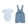 Blue Dungarees Set