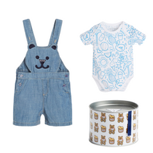 Load image into Gallery viewer, Blue Dungarees Set