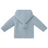 Blue Knit Coat