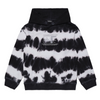 Faded Black & White Tie Dye Hoodie