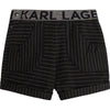 Black & Gold Pin Striped Shorts