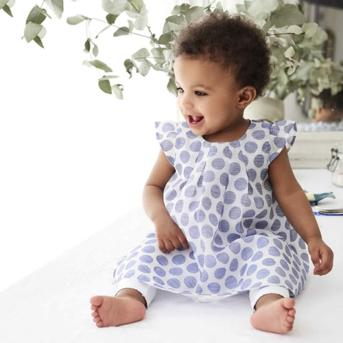 Blue Dot Dress